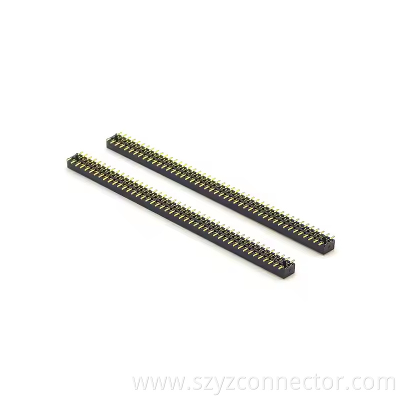 1.27mm Pitch Female Header Dual Row SMT With Inside Post H2.1mm 245P (2)